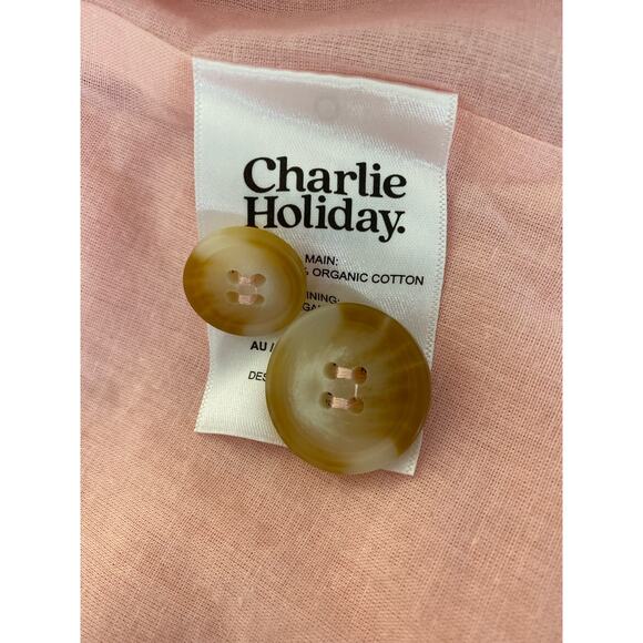 CHARLIE HOLIDAY ADDISON BLAZER - PINK PUNCH - Picture 10 of 12